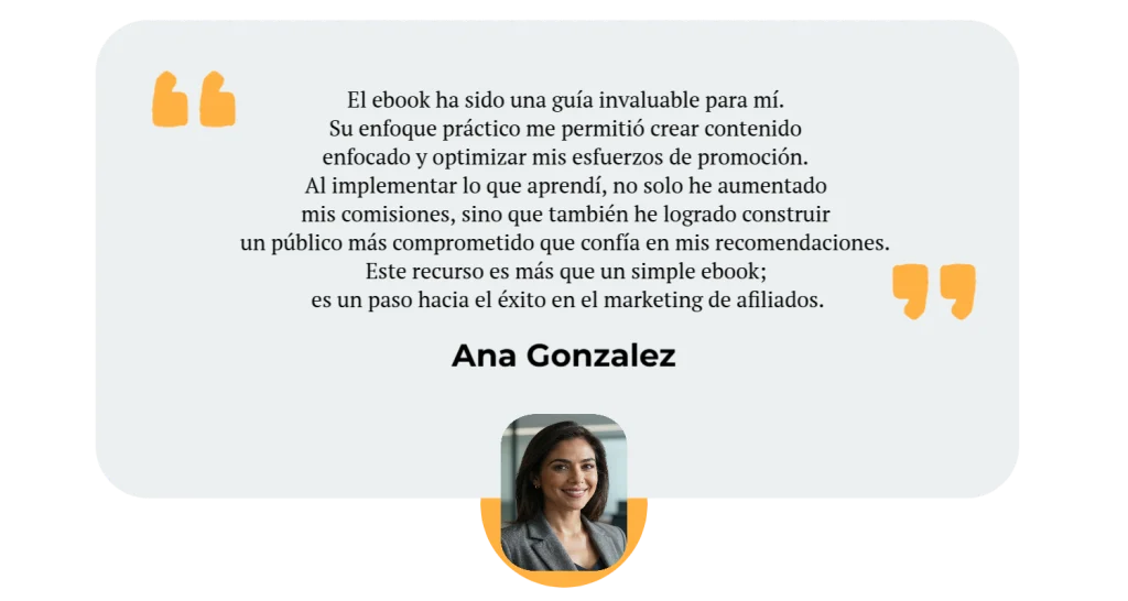 Testimonio de Ana sobre Afiliados Pro