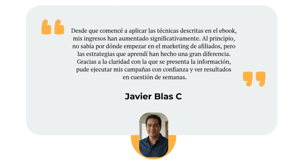 Testimonio de Javier sobre Afiliados Pro